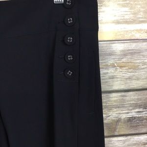 CABI #896 Sailor Black Stretch, Wide Leg Slacks